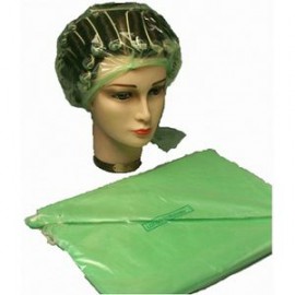 Wegwerp groene driehoek mutsjes 100 stuks